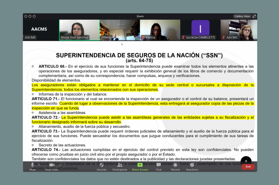 Segunda Charla de Seguros – AACMS